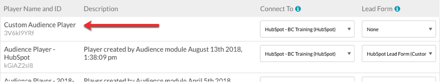 reproductor de audiencia personalizado