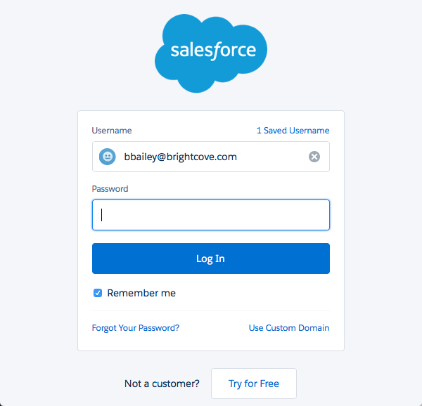Inicio de sesión de Salesforce